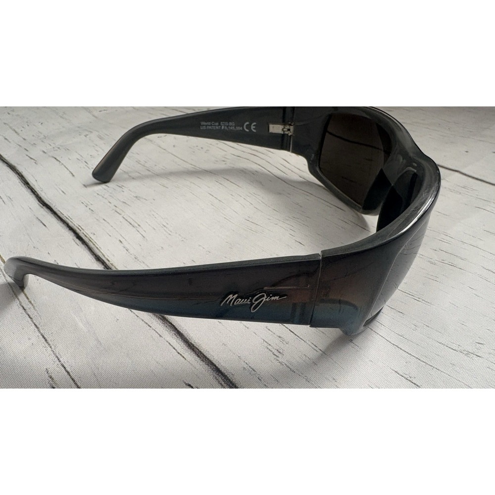 Maui Jim WORLD CUP Marlin POLARIZED Neutral Grey GLASS Sunglass 266-03F